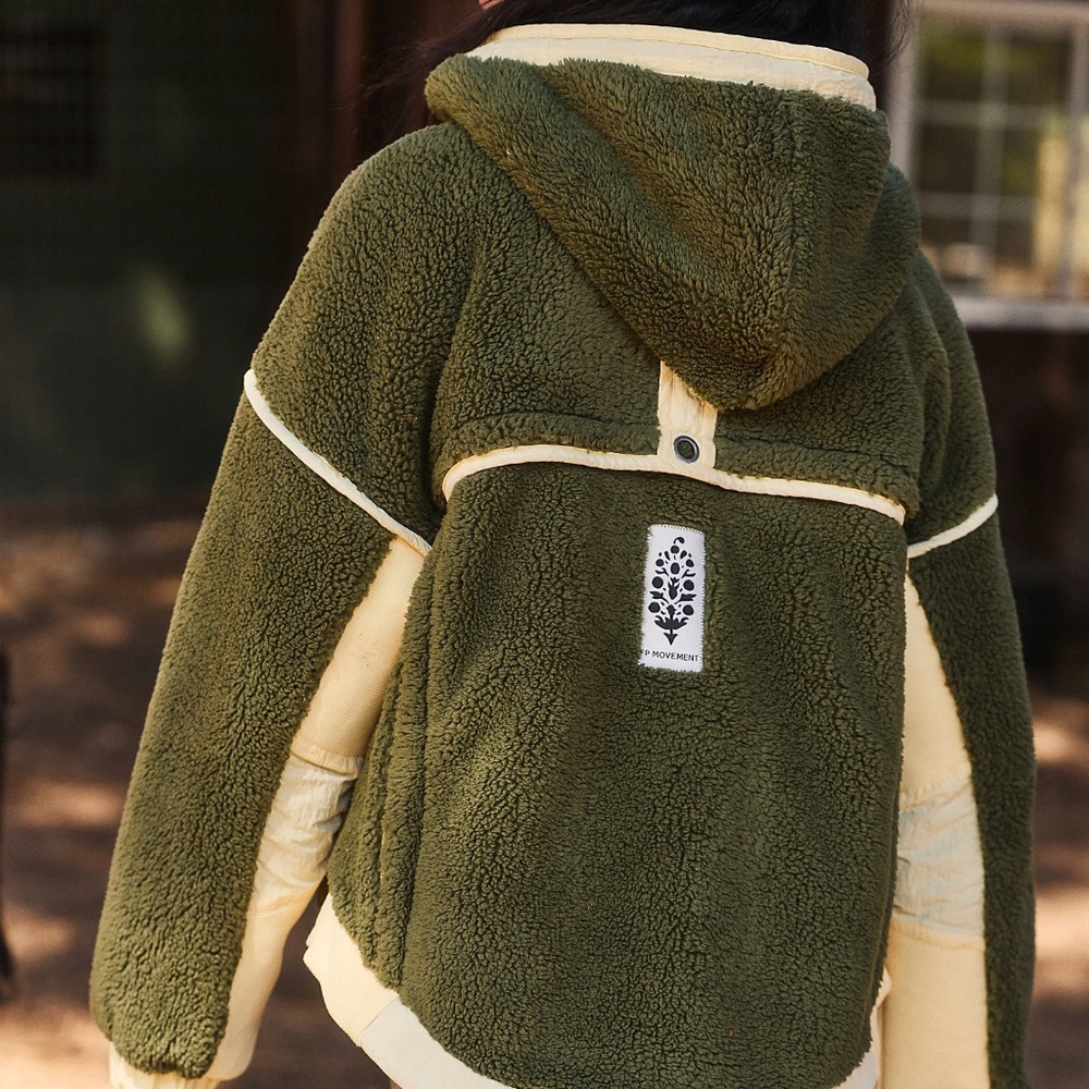 NEW! Free People Trail Bender Fleece Hoodie - Picture 3 of 5